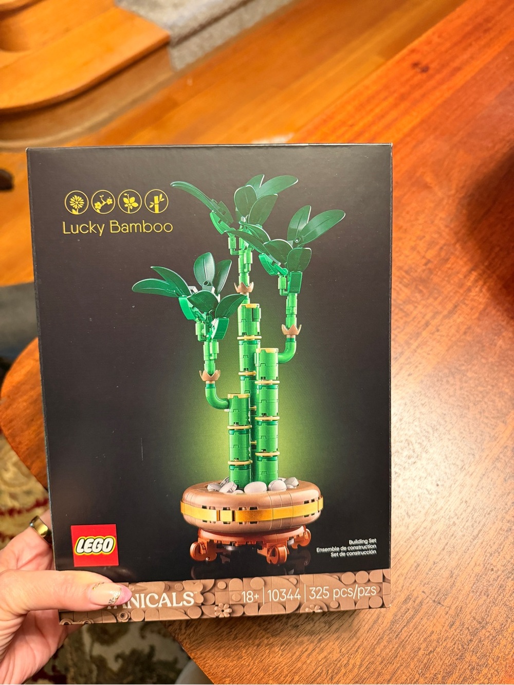 LEGO Lucky Bamboo Plant Set - Green with Tan and Brown Base